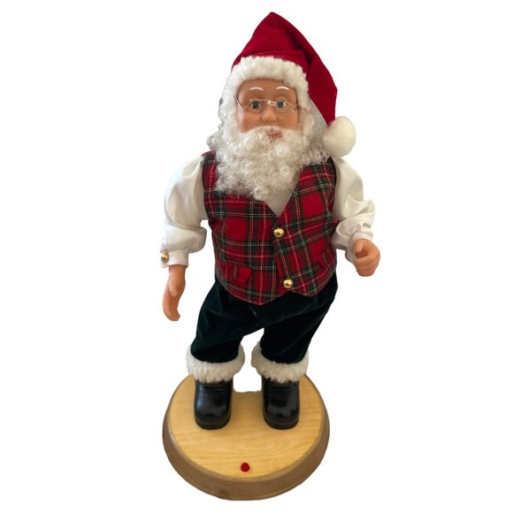 Gemmy Holiday Vtg 999 Gemmy Hip Swinging Santa Claus Animatronic M 657370aa32c1dcdb9df6dcdc